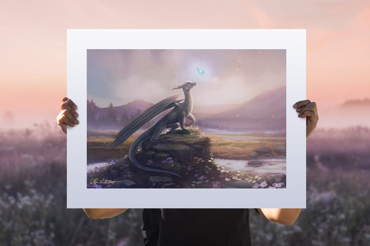 Guiding Light Adrianna Vanderstelt Dragon (Art Print)