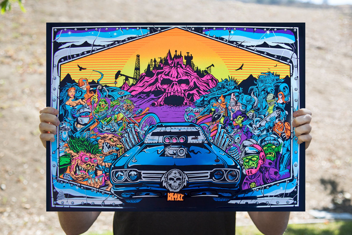 Heavy Metal ‘Burning Chrome’ (Art Print)