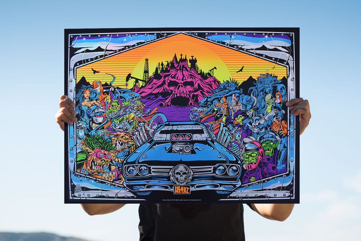 Heavy Metal ‘Burning Chrome’ (Art Print)