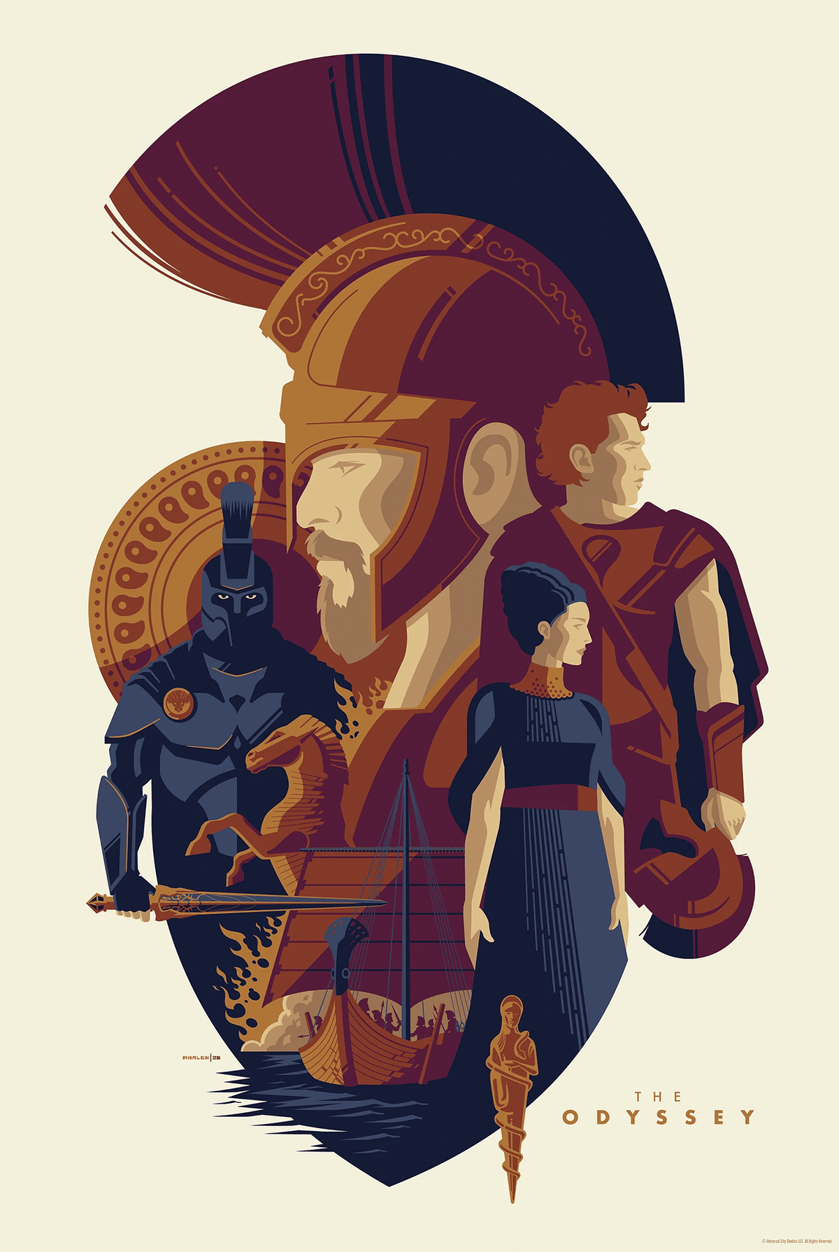 The Odyssey (By Tom Whalen) (Movie Poster)