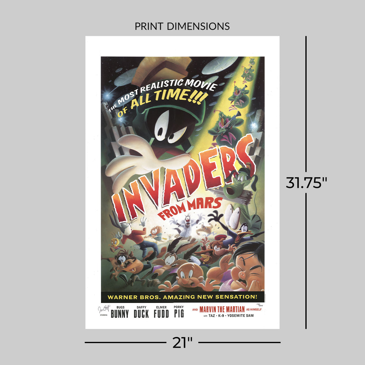 Invaders From Mars! Looney Tunes (Movie Poster)