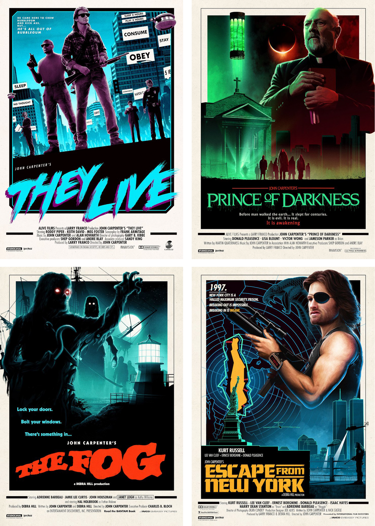John Carpenter Editions Series Set Snake Plissken (Art Print)
