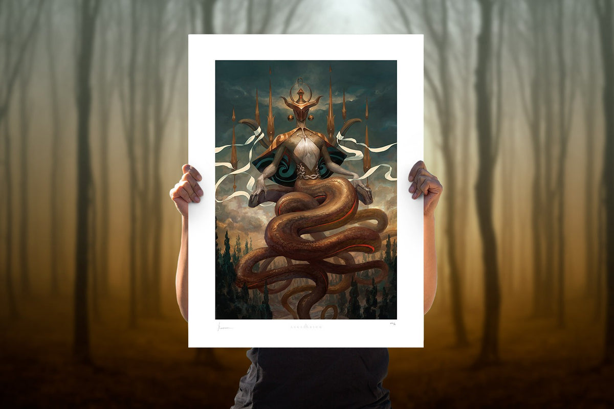 Kundaliel: Angel of Ophiuchus Angelarium (Art Print)
