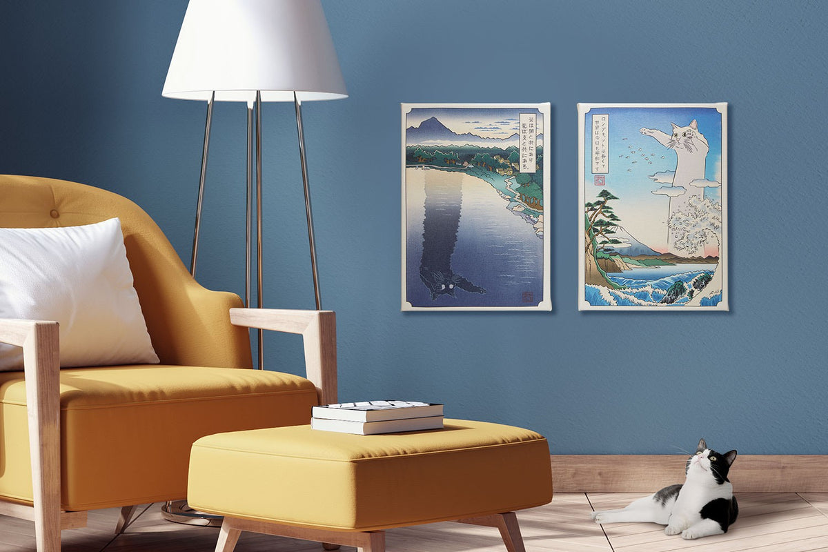 Longcat & Tacgnol Memes of the Floating World (Art Print)