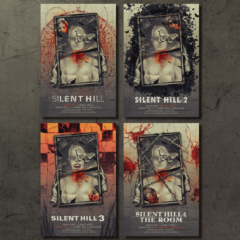 Silent Hill 1-4 Set (Art Print)