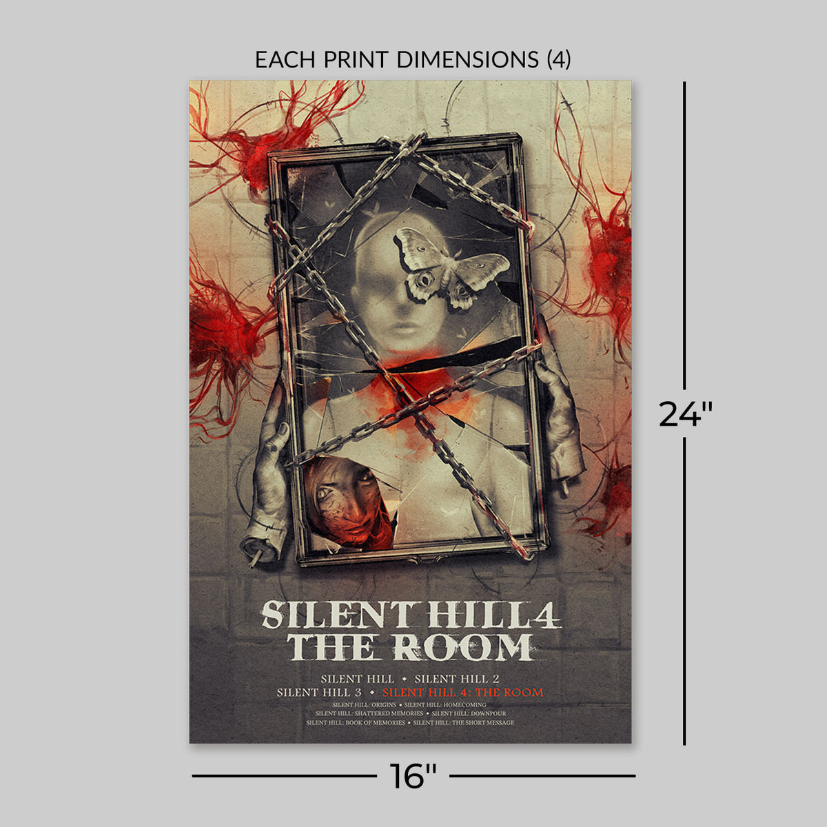 Silent Hill 1-4 Set (Art Print)