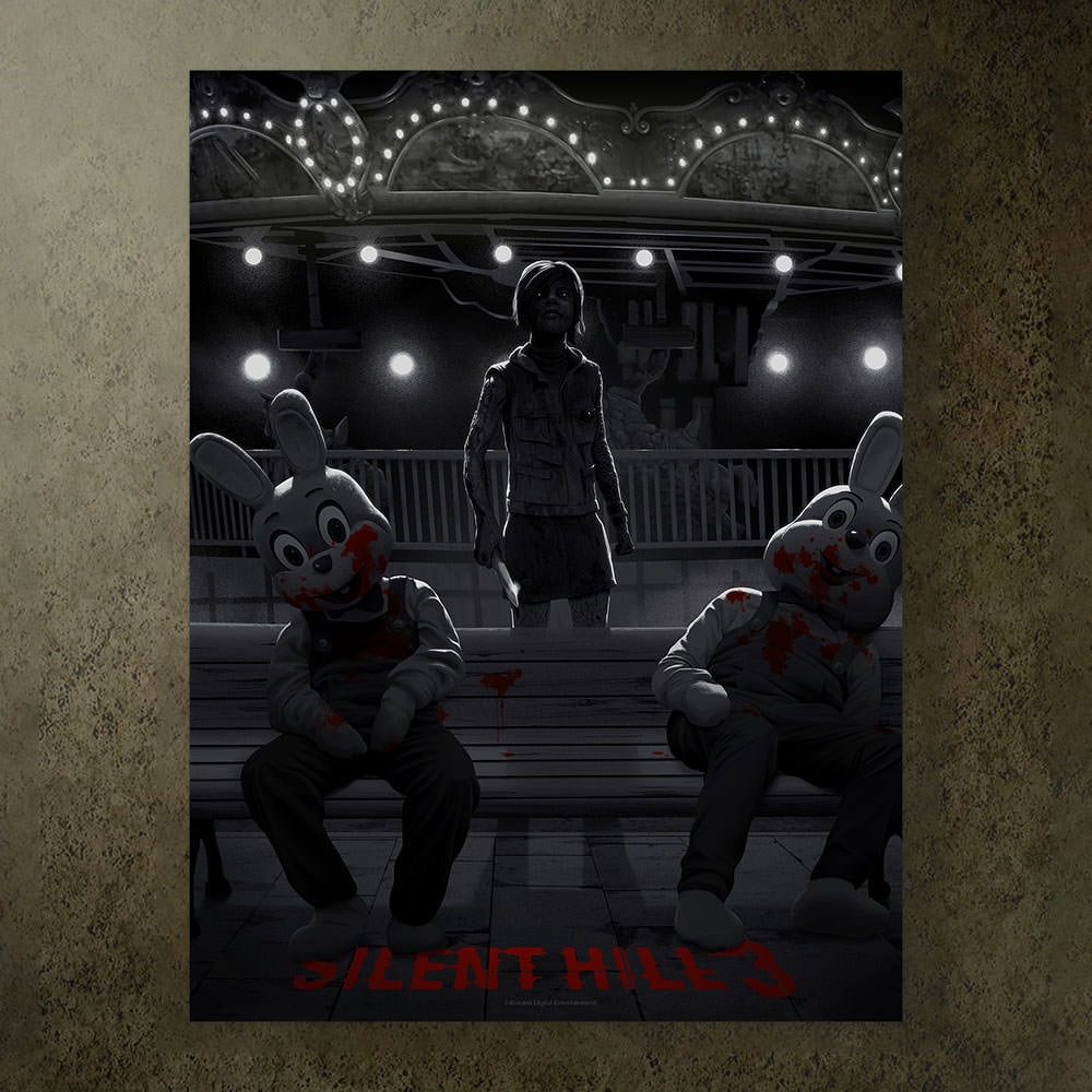Silent Hill 3 (Mono Edition) Heather Mason (Art Print)