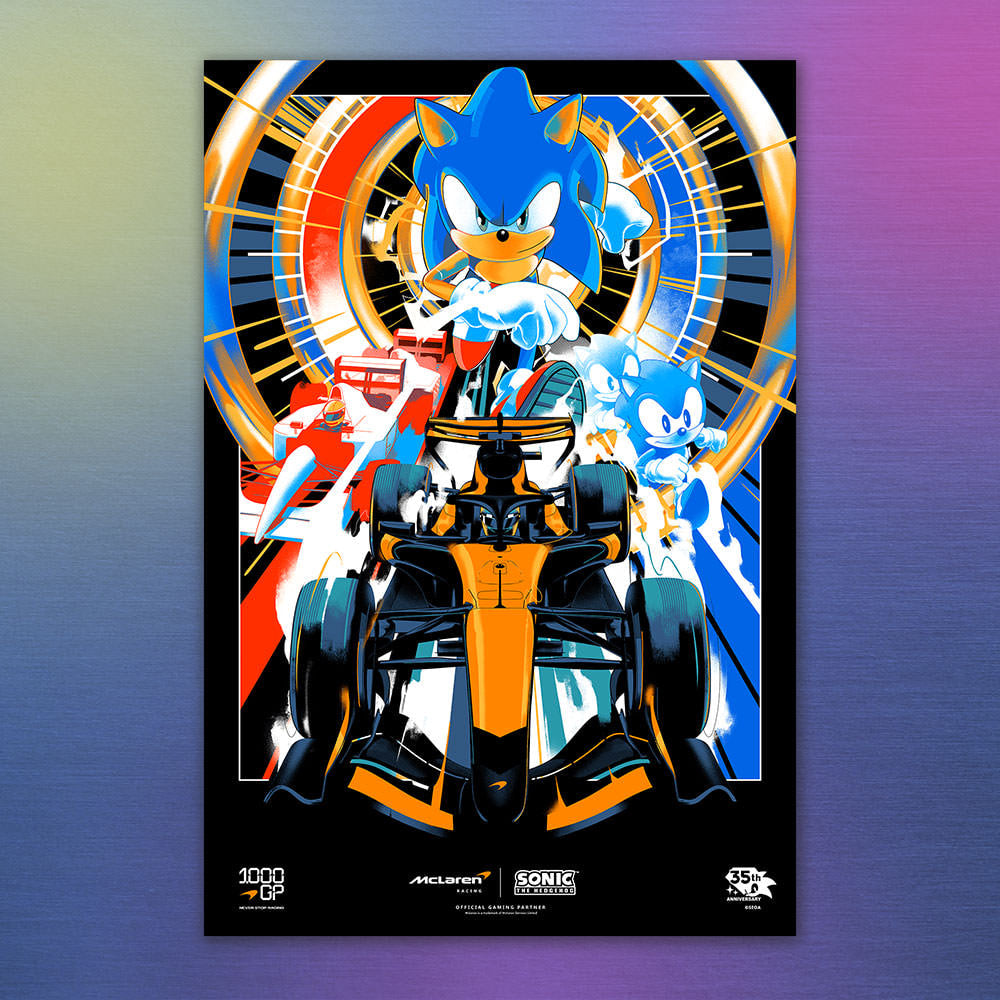 McLaren Racing X Sonic the Hedgehog 1000GP (Art Print)