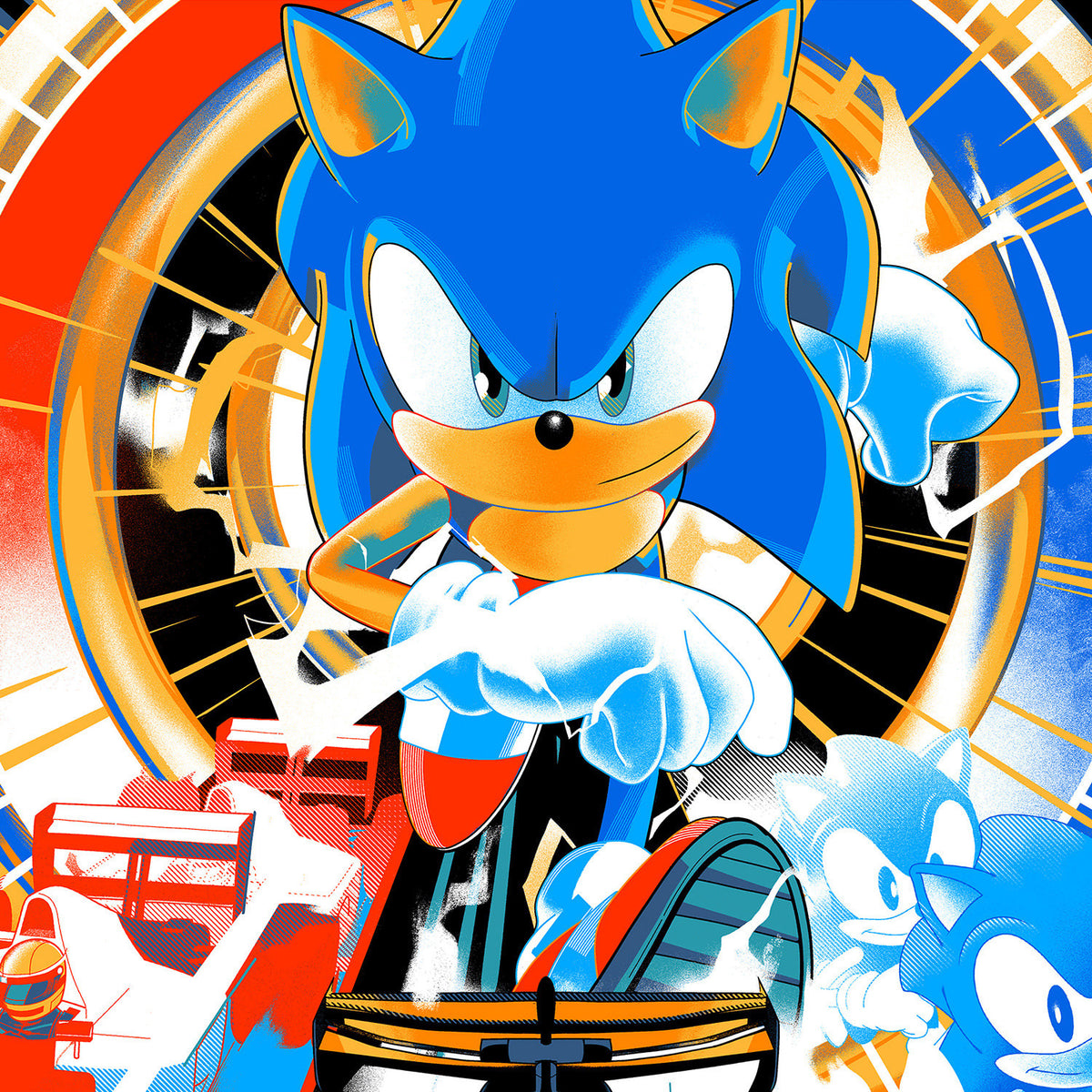 McLaren Racing X Sonic the Hedgehog 1000GP (Art Print)