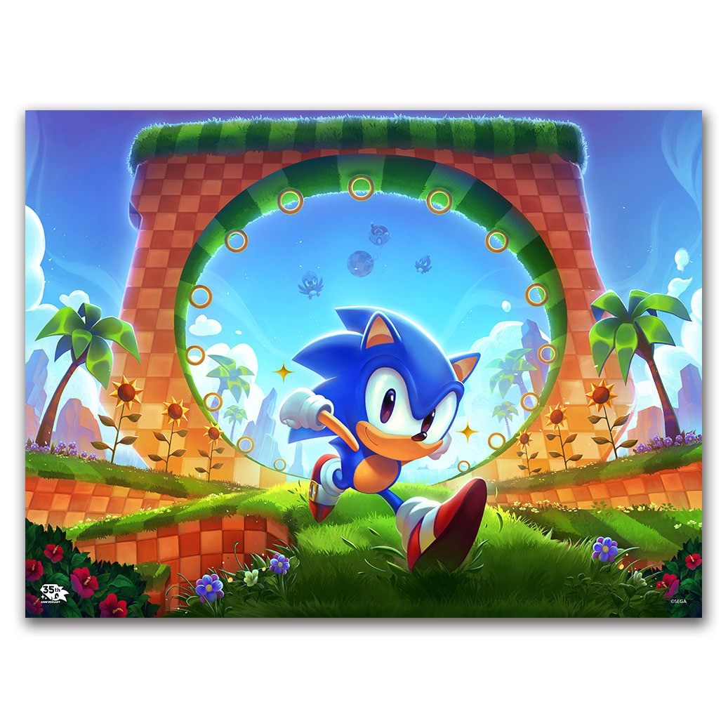 Sonic the Hedgehog: First Loop-de-Loop (Art Print)