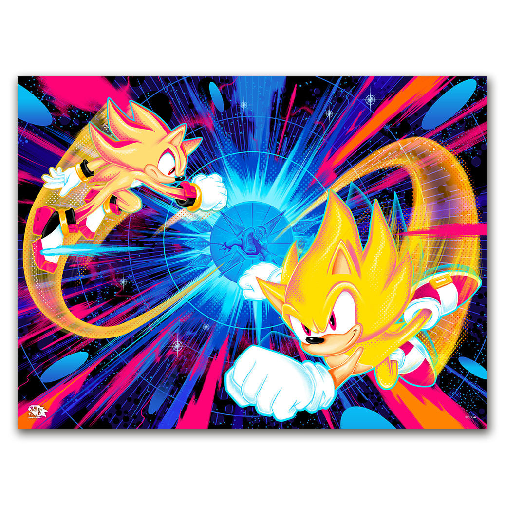 Sonic the Hedgehog: Live and Learn Sonic Shadow (Art Print)