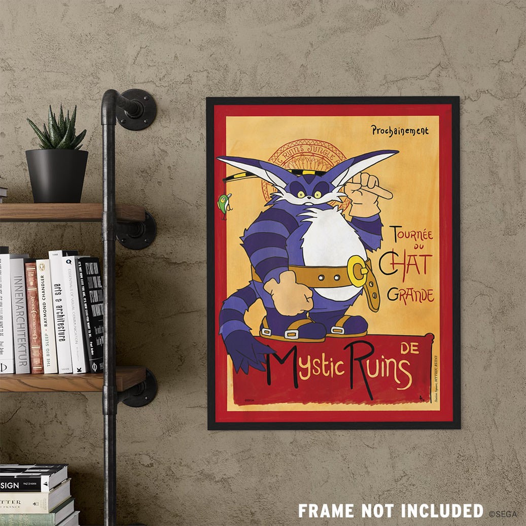 Tournée du Big the Cat Sonic the Hedgehog (Art Print)