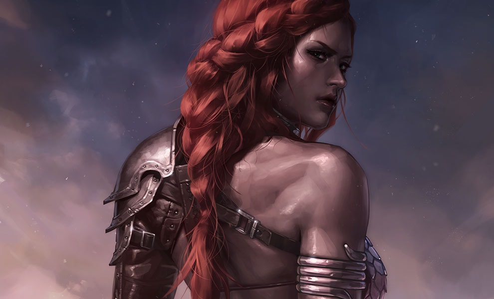 Red Sonja: Birth of the She-Devil (Pre-Battle Version) Dynamite (Art Print)