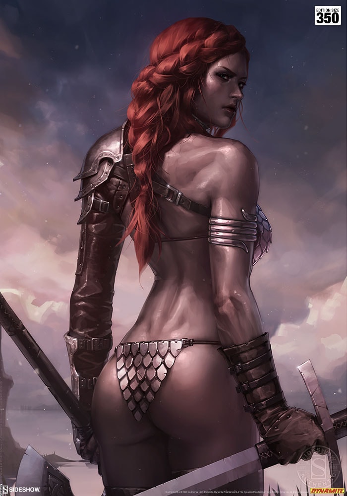 Red Sonja: Birth of the She-Devil (Pre-Battle Version) Dynamite (Art Print)