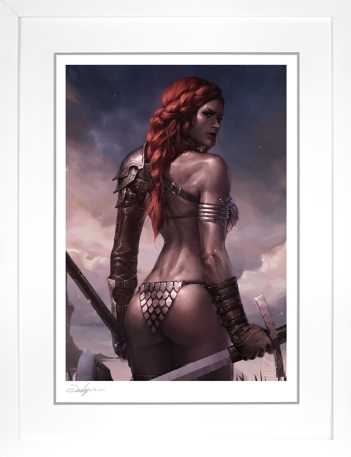 Red Sonja: Birth of the She-Devil (Pre-Battle Version) Dynamite (Art Print)