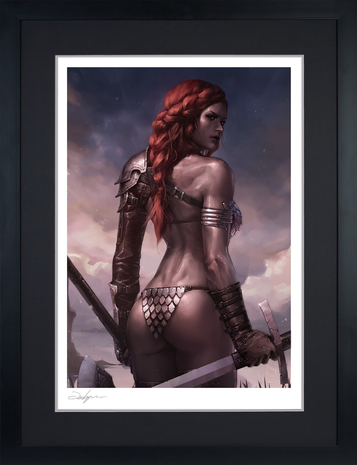 Red Sonja: Birth of the She-Devil (Pre-Battle Version) Dynamite (Art Print)