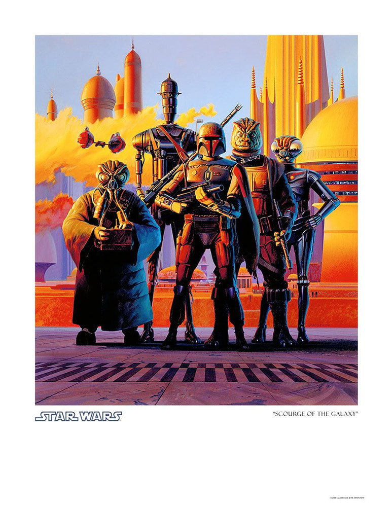 Scourge of the Galaxy Star Wars Boba Fett IG-88 (Art Print)