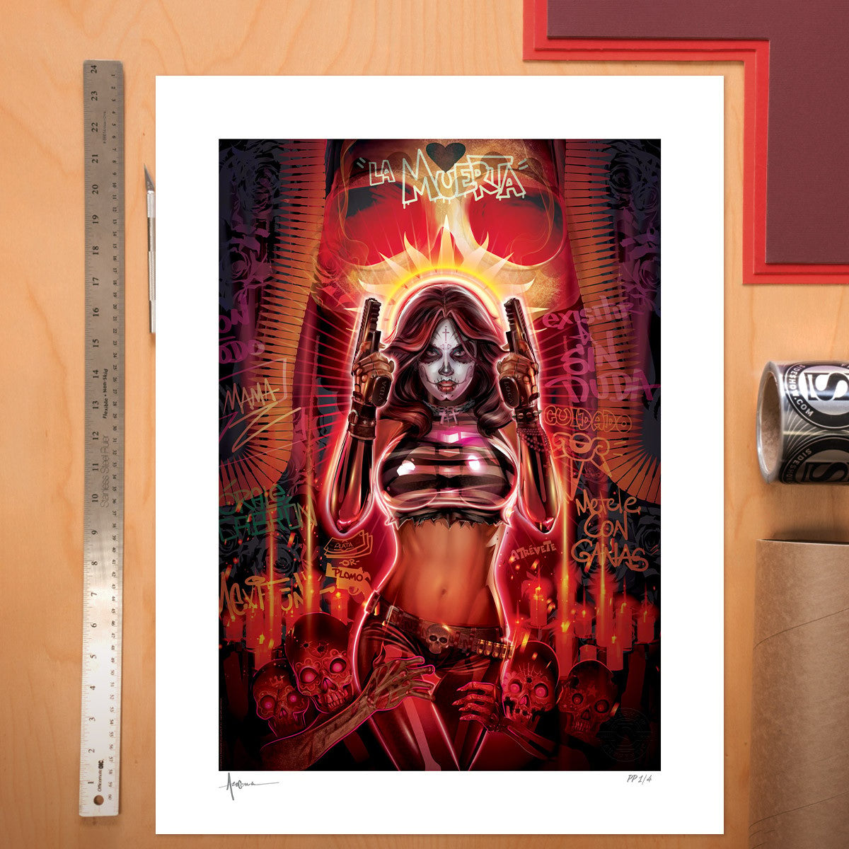 La Muerta: Día De Los Muertos Coffin Comics (Art Print)