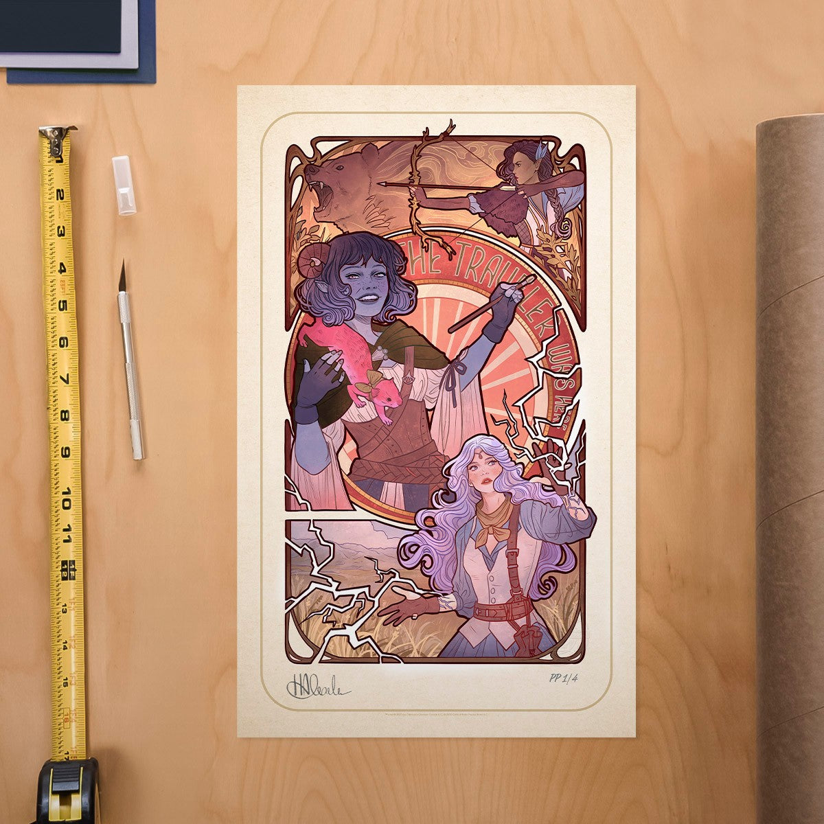 Critical Role 10th Anniversary: Matthew Mercer Essek Thelyss Allura Vysoren (Art Print)