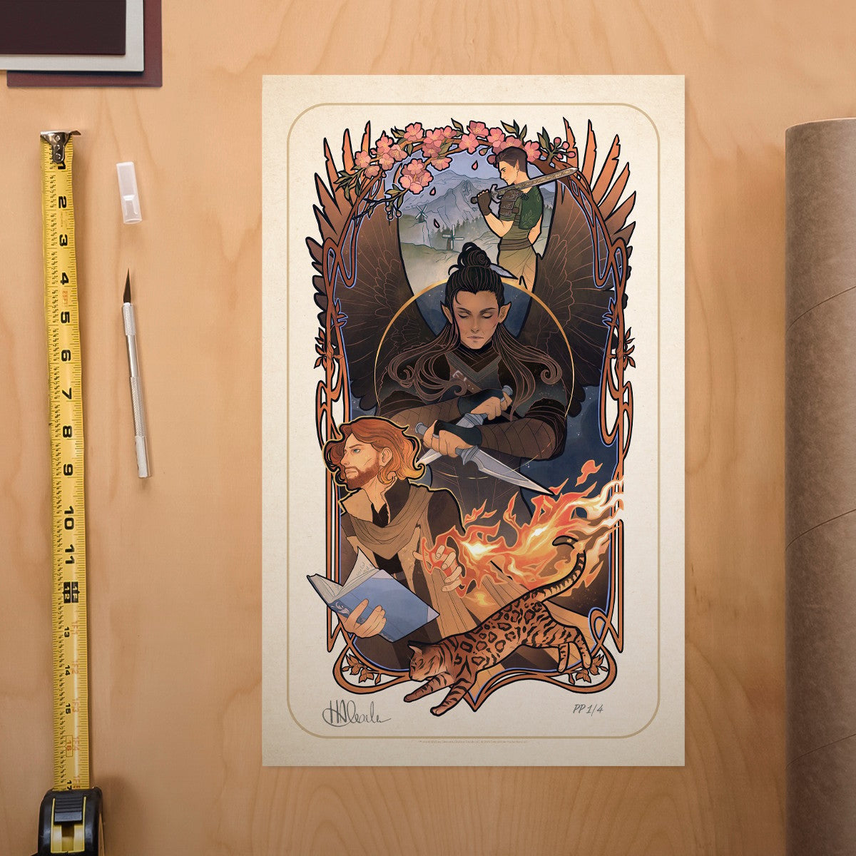 Critical Role 10th Anniversary: Matthew Mercer Essek Thelyss Allura Vysoren (Art Print)