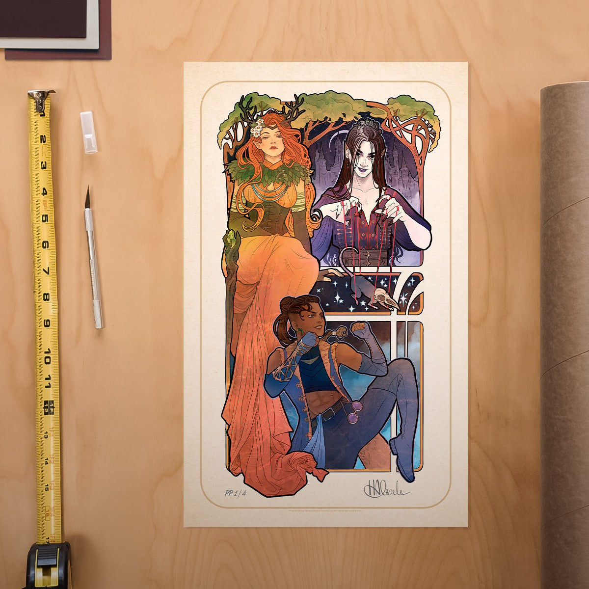 Critical Role 10th Anniversary: Matthew Mercer Essek Thelyss Allura Vysoren (Art Print)
