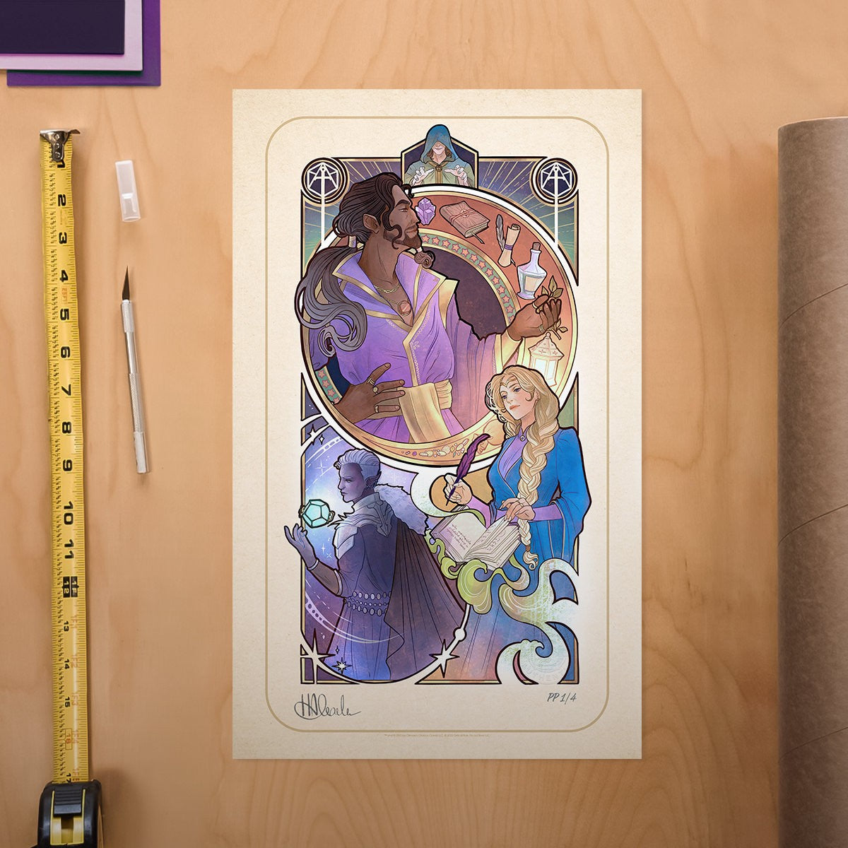 Critical Role 10th Anniversary: Matthew Mercer Essek Thelyss Allura Vysoren (Art Print)