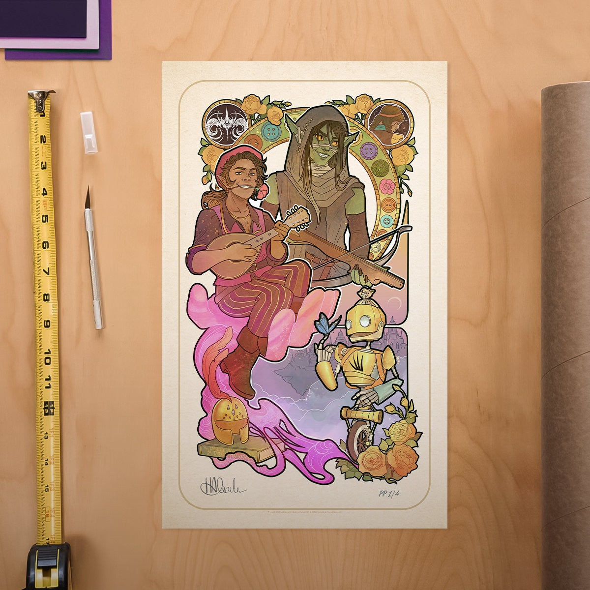 Critical Role 10th Anniversary: Matthew Mercer Essek Thelyss Allura Vysoren (Art Print)