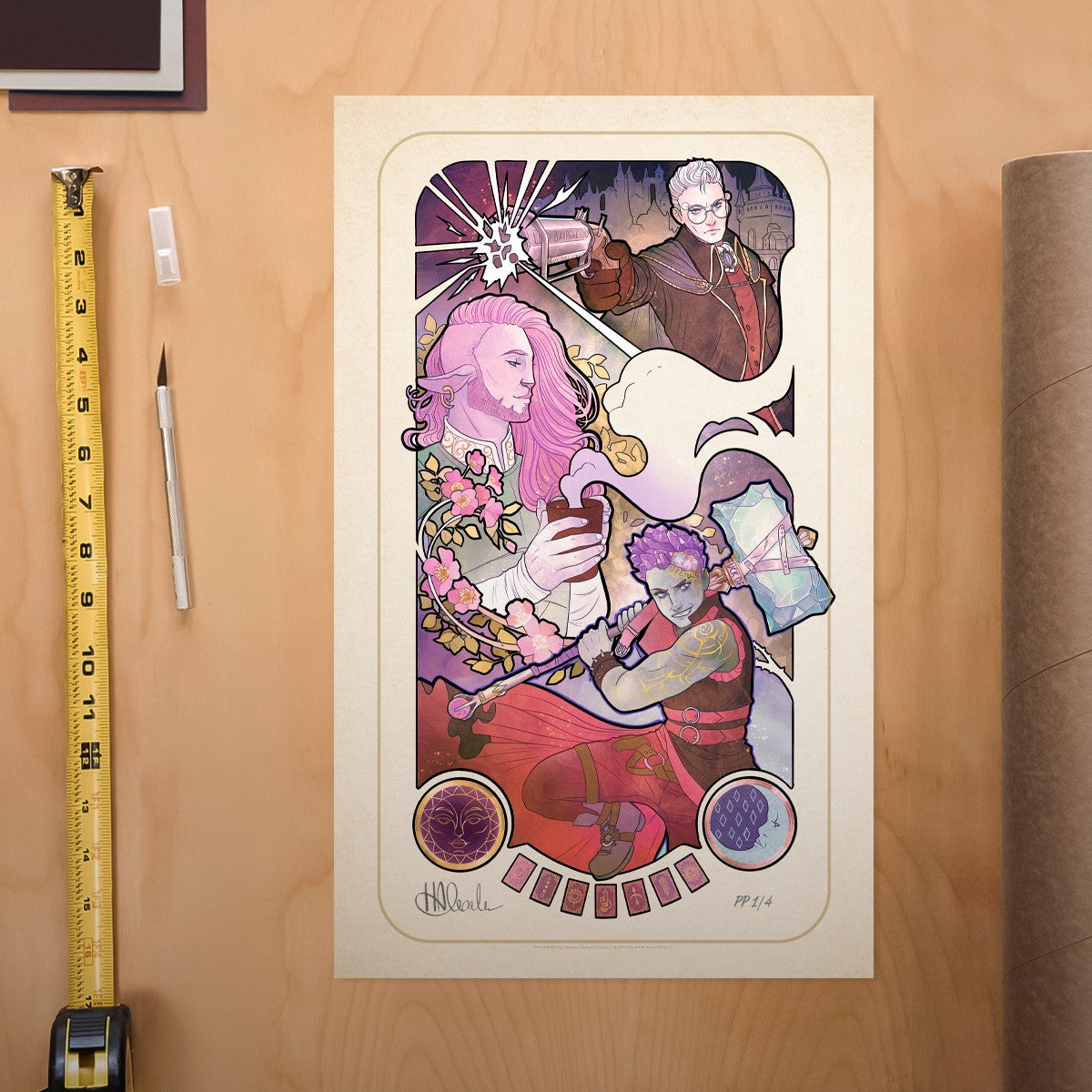 Critical Role 10th Anniversary: Matthew Mercer Essek Thelyss Allura Vysoren (Art Print)