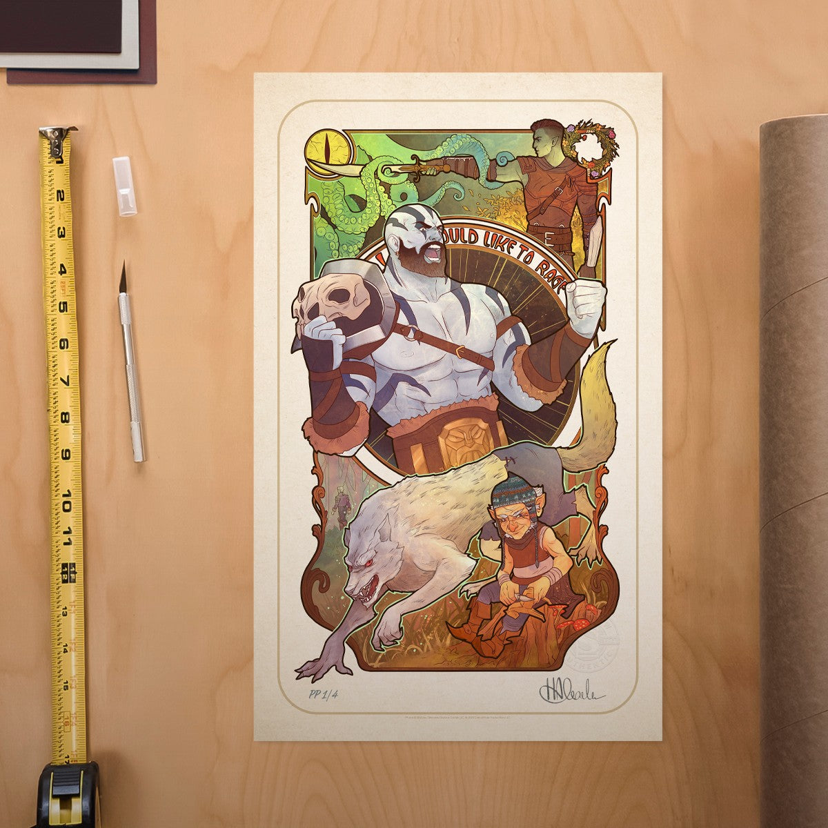 Critical Role 10th Anniversary: Matthew Mercer Essek Thelyss Allura Vysoren (Art Print)