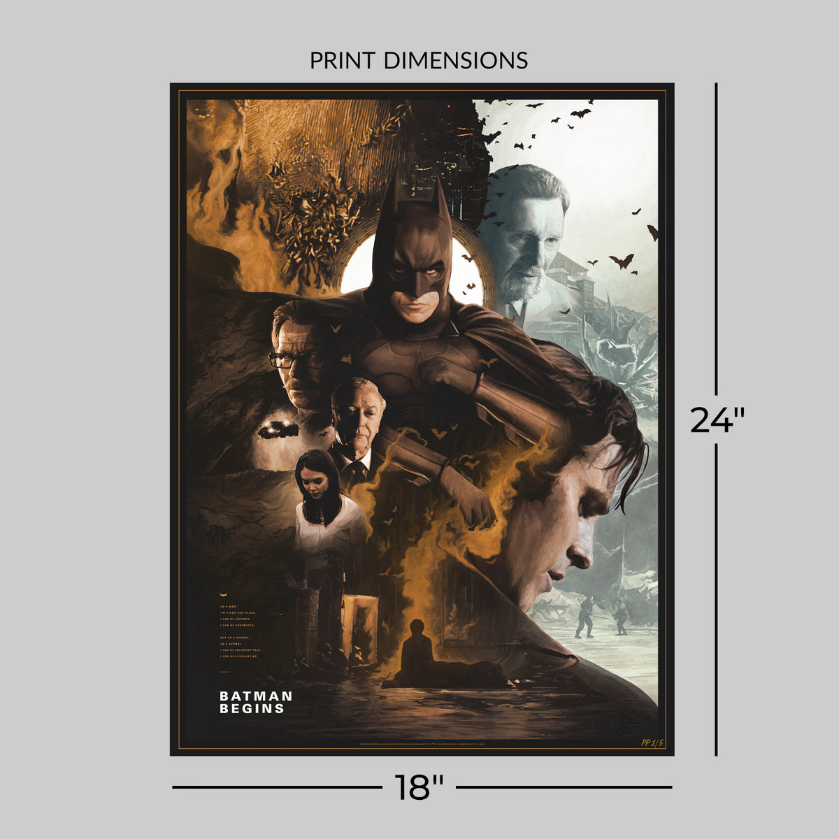 Batman Begins DC (Movie Poster)