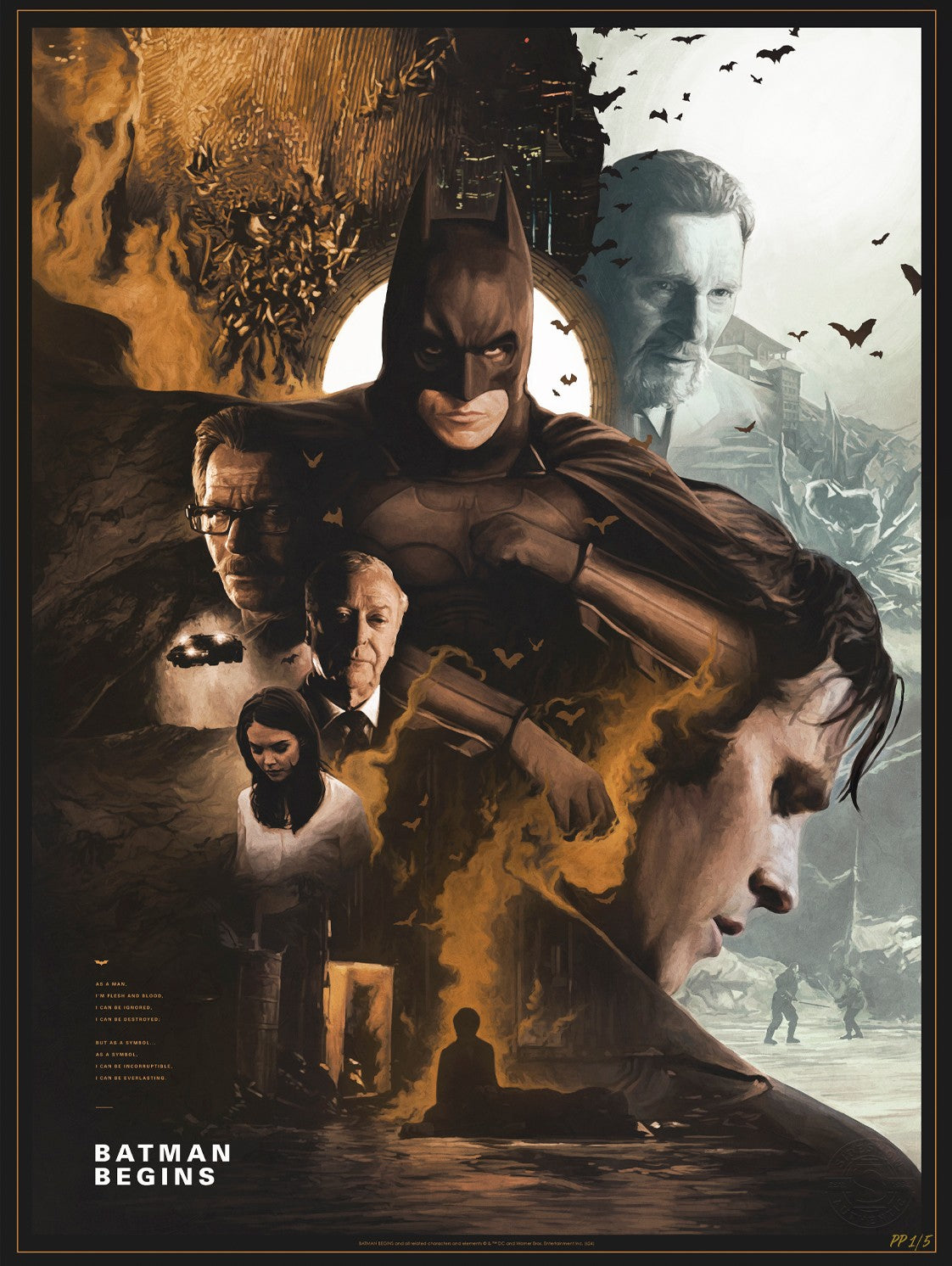 Batman Begins DC (Movie Poster)