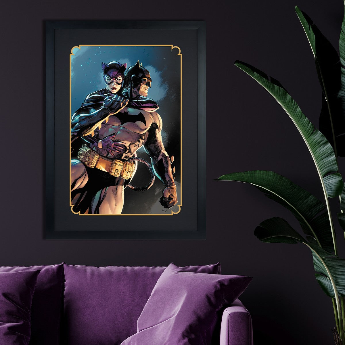 Batman & Catwoman DC (Art Print)