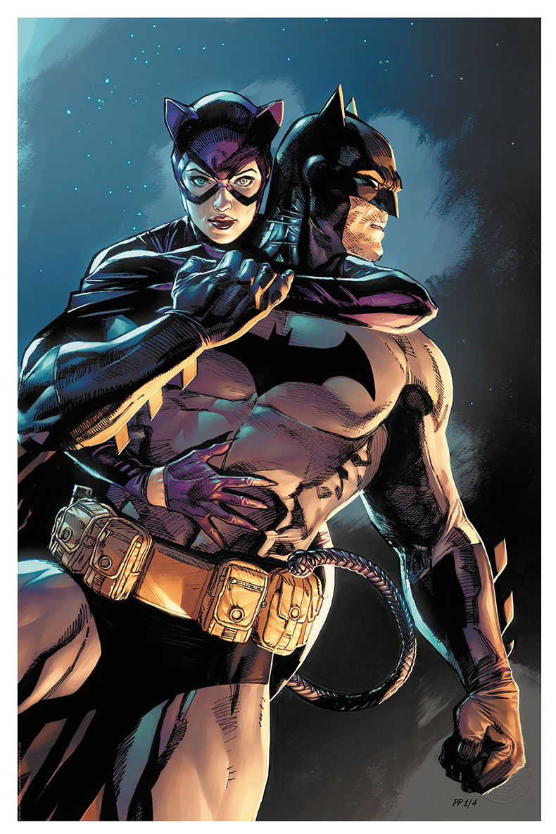 Batman & Catwoman DC (Art Print)