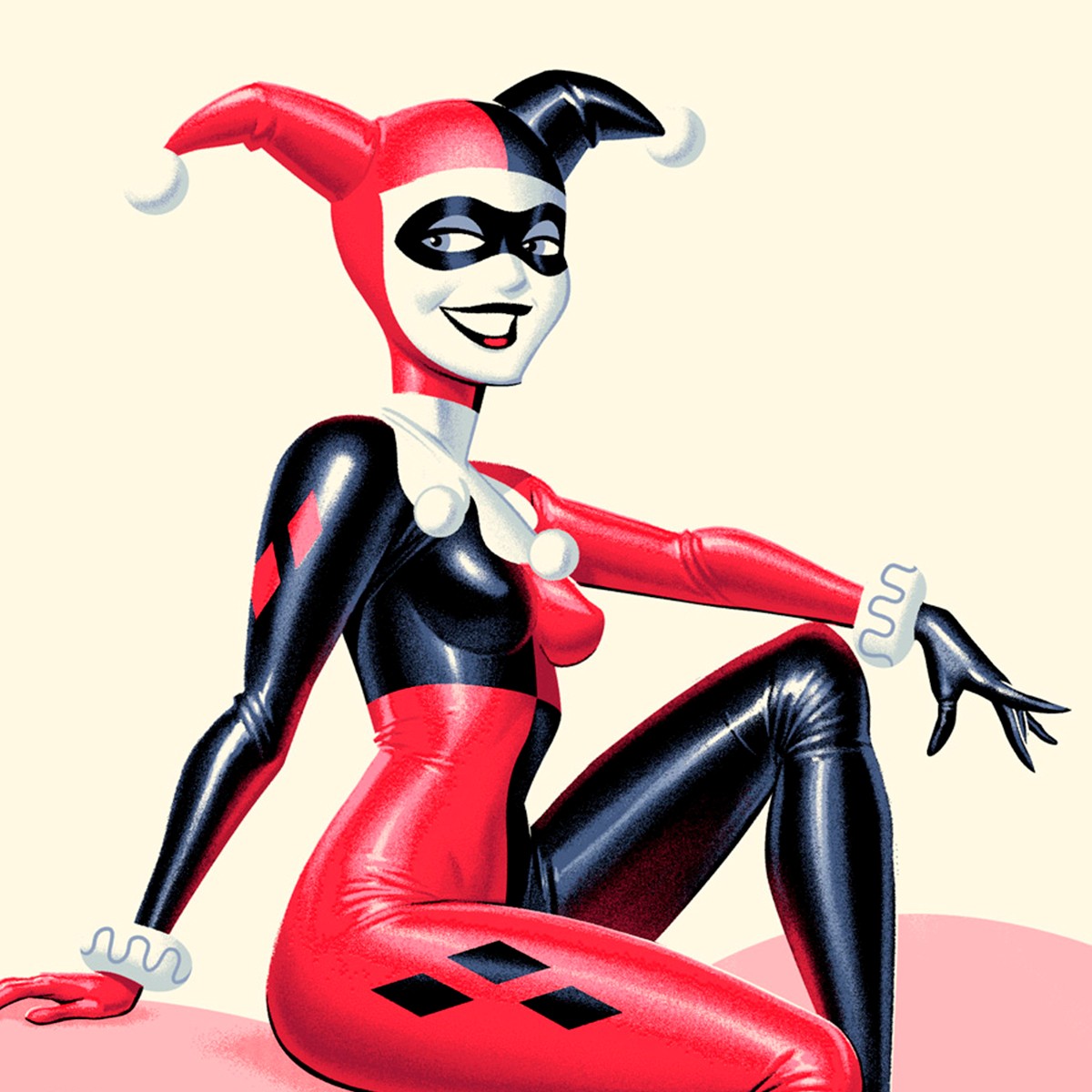 Batman The Animated Series: Mad Love DC Harley Quinn The Joker (Art Print)