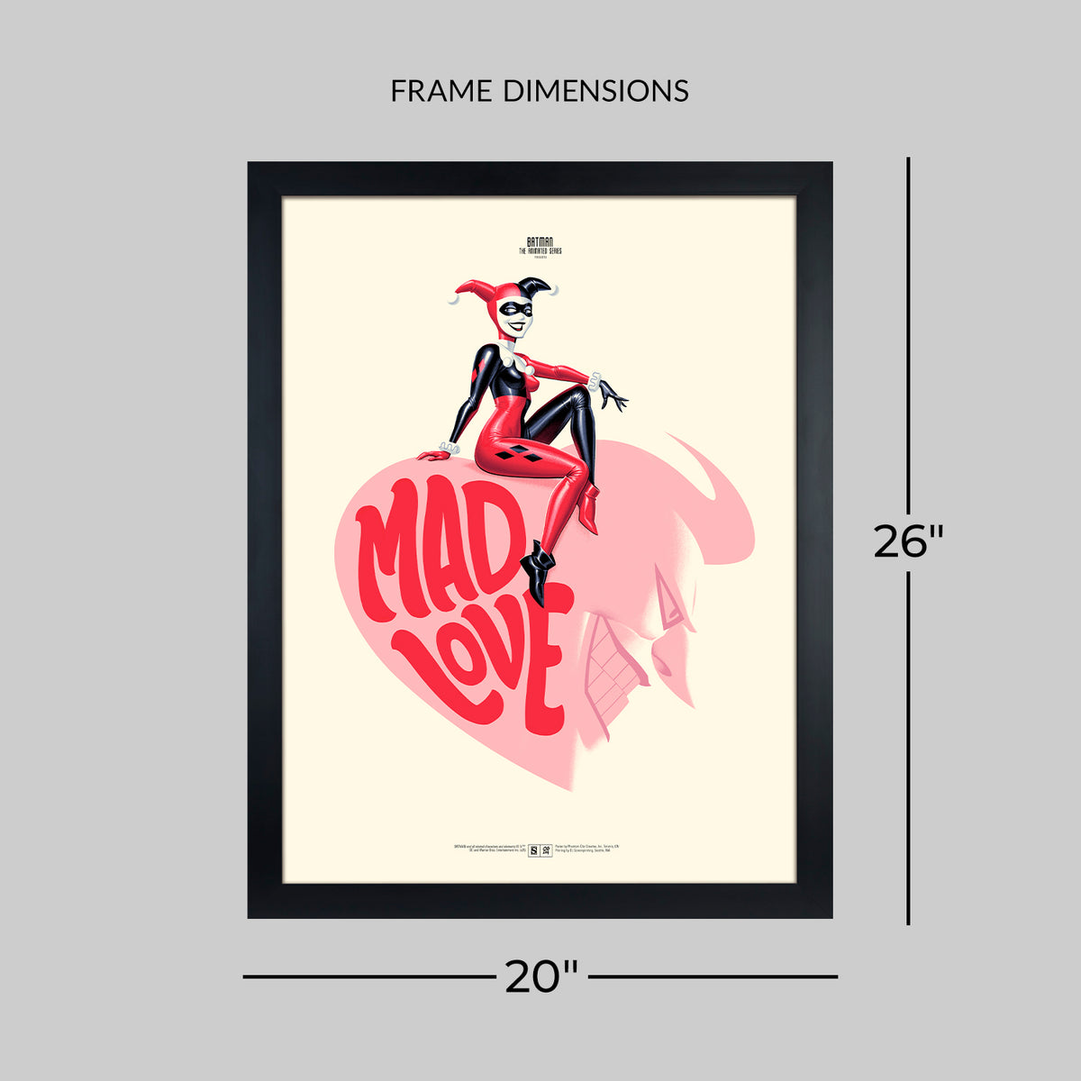 Batman The Animated Series: Mad Love DC Harley Quinn The Joker (Art Print)