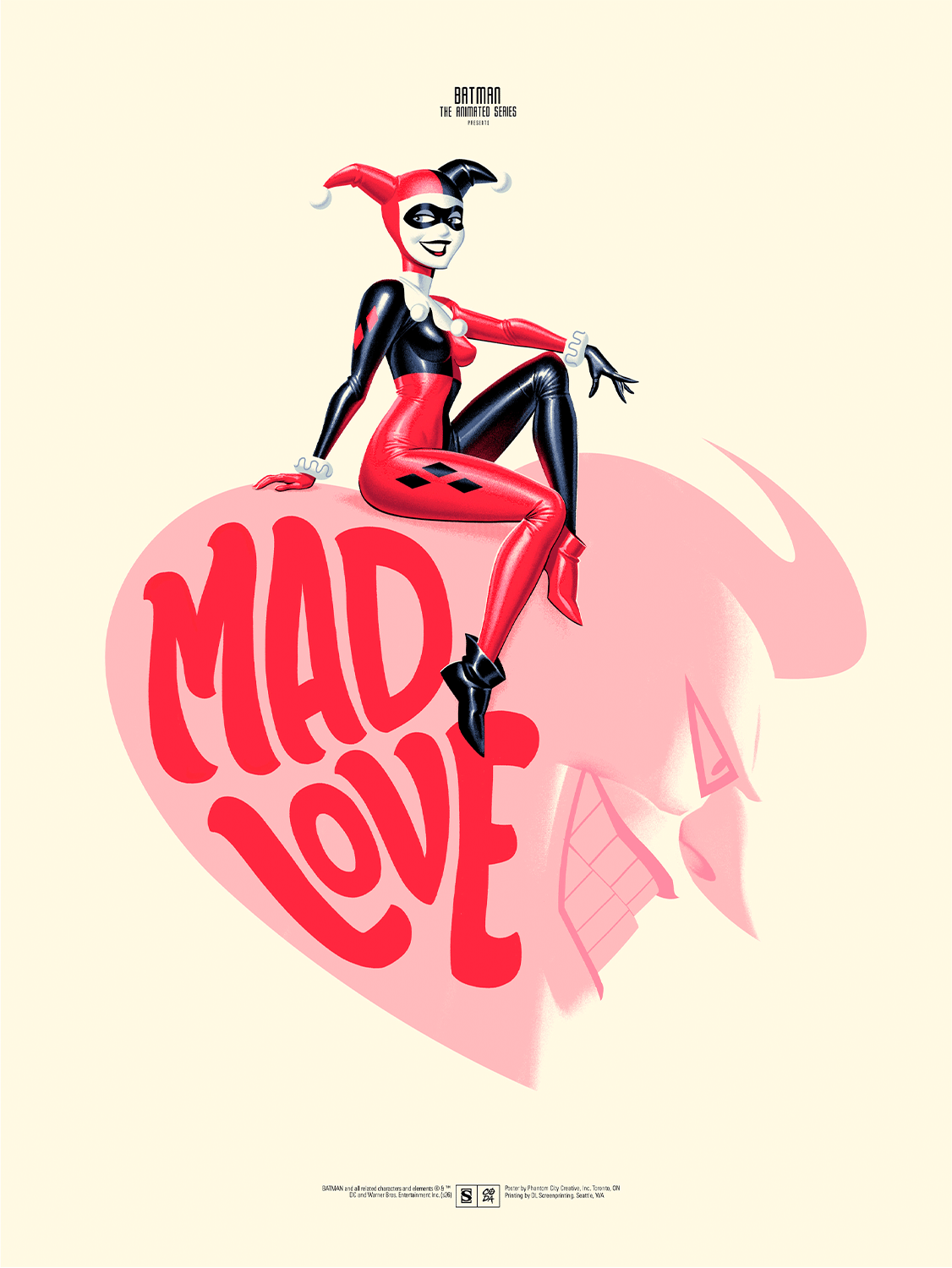 Batman The Animated Series: Mad Love DC Harley Quinn The Joker (Art Print)