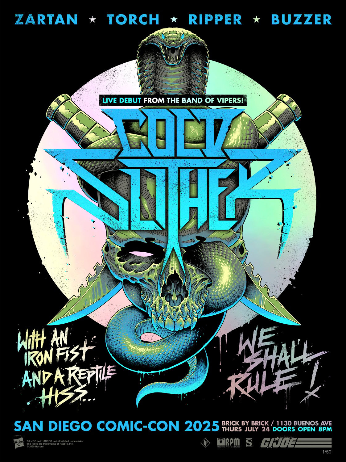 Cold Slither Swampfire Variant G.I. Joe (Art Print)