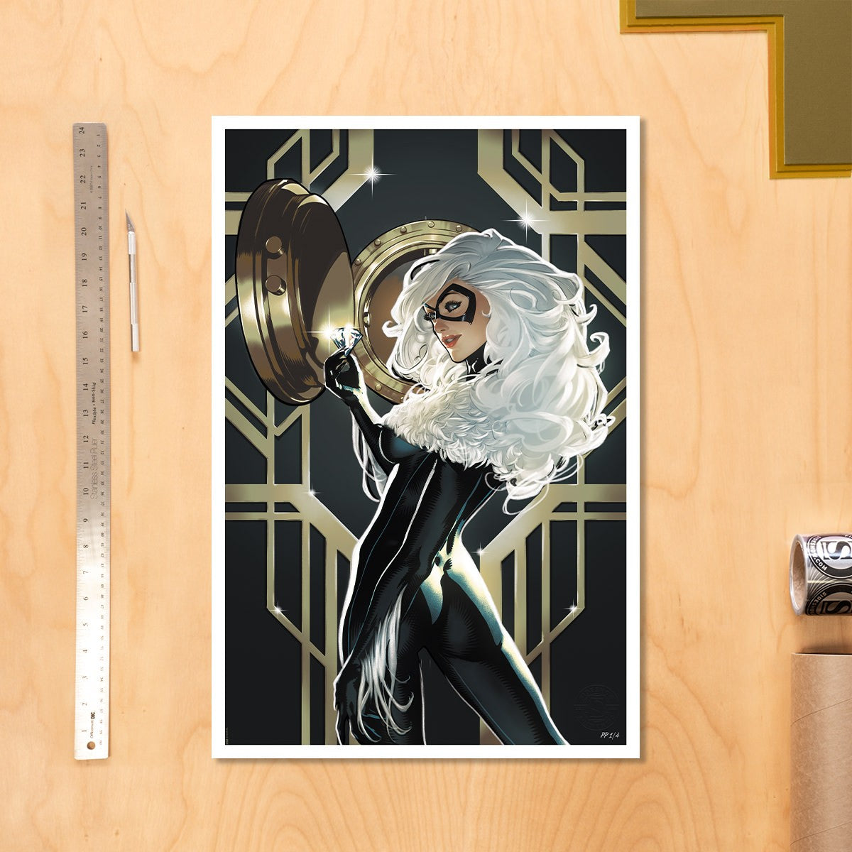 Black Cat Marvel (Art Print)
