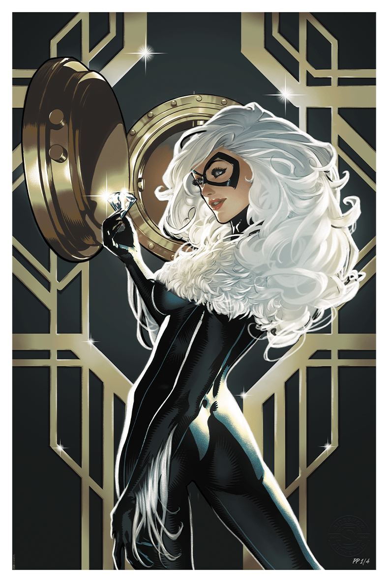 Black Cat Marvel (Art Print)