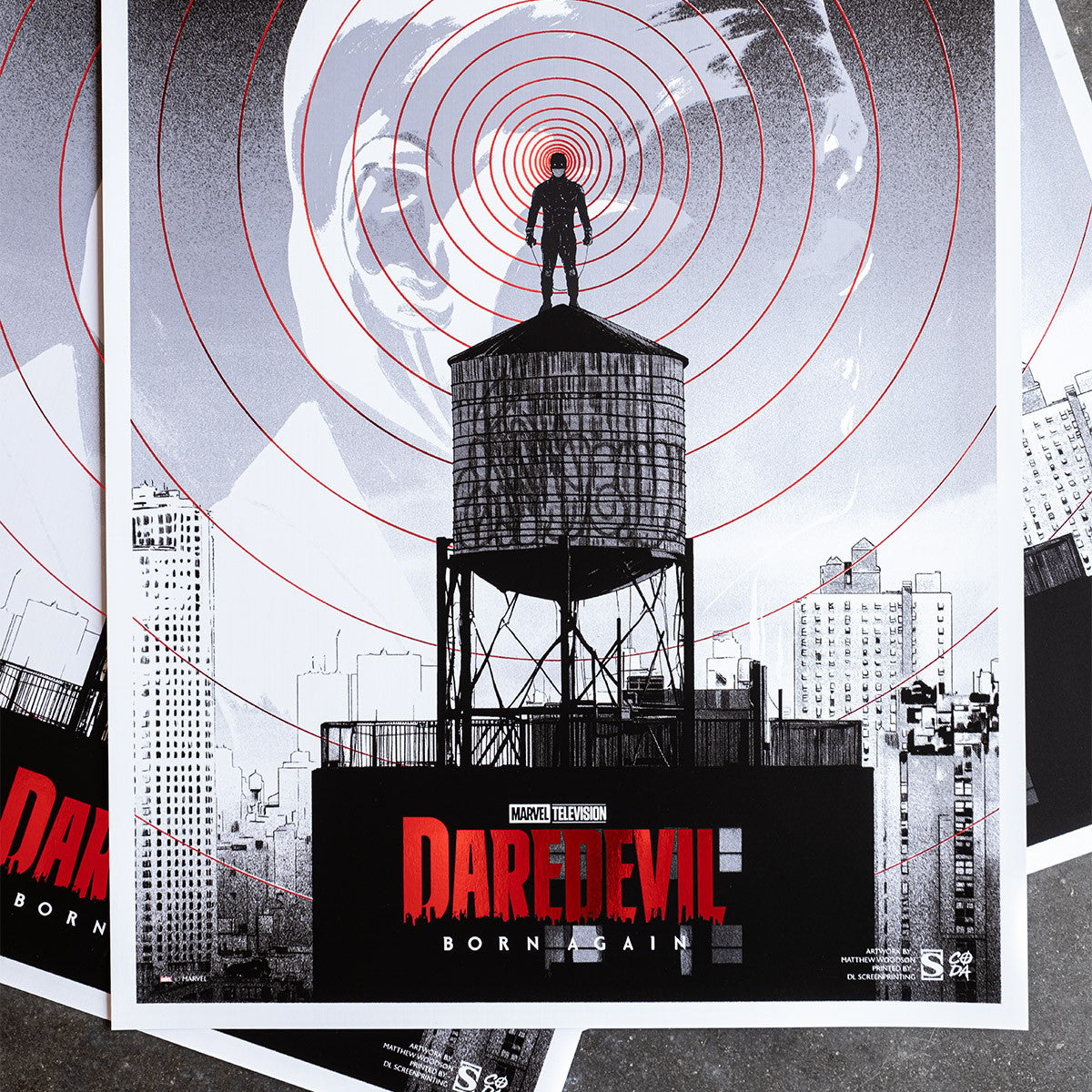 Daredevil: Born Again Screenprint Marvel (Art Print)