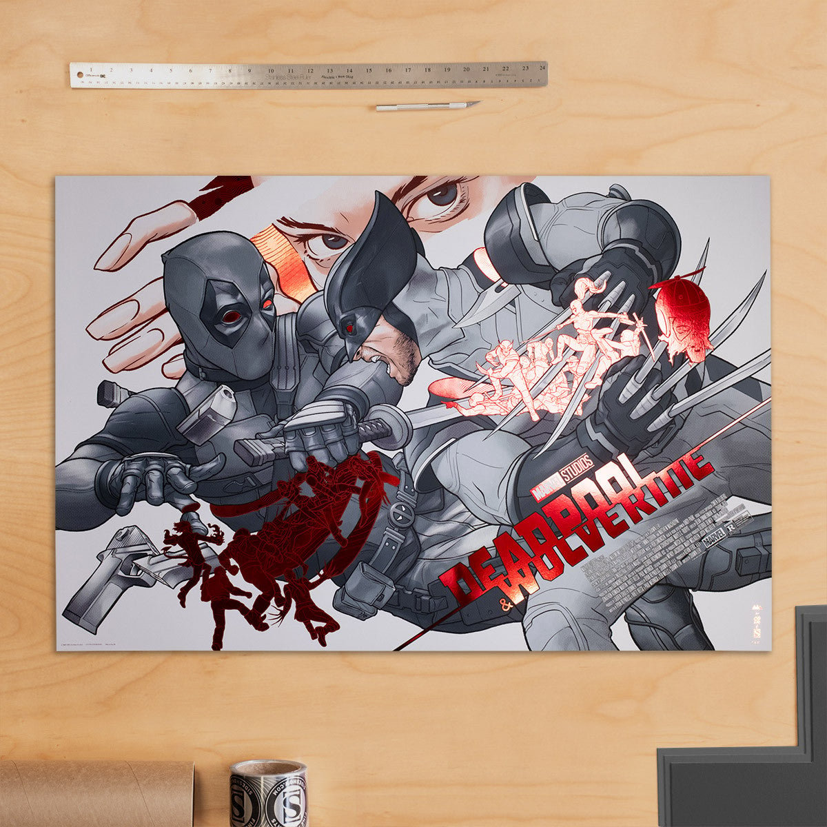 Deadpool & Wolverine: LFG (Golden Desert Eagle) Marvel (Movie Poster)
