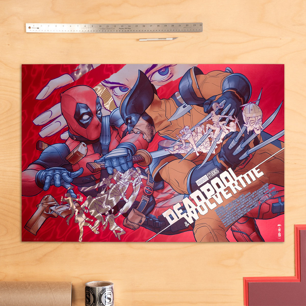 Deadpool & Wolverine: LFG (Golden Desert Eagle) Marvel (Movie Poster)