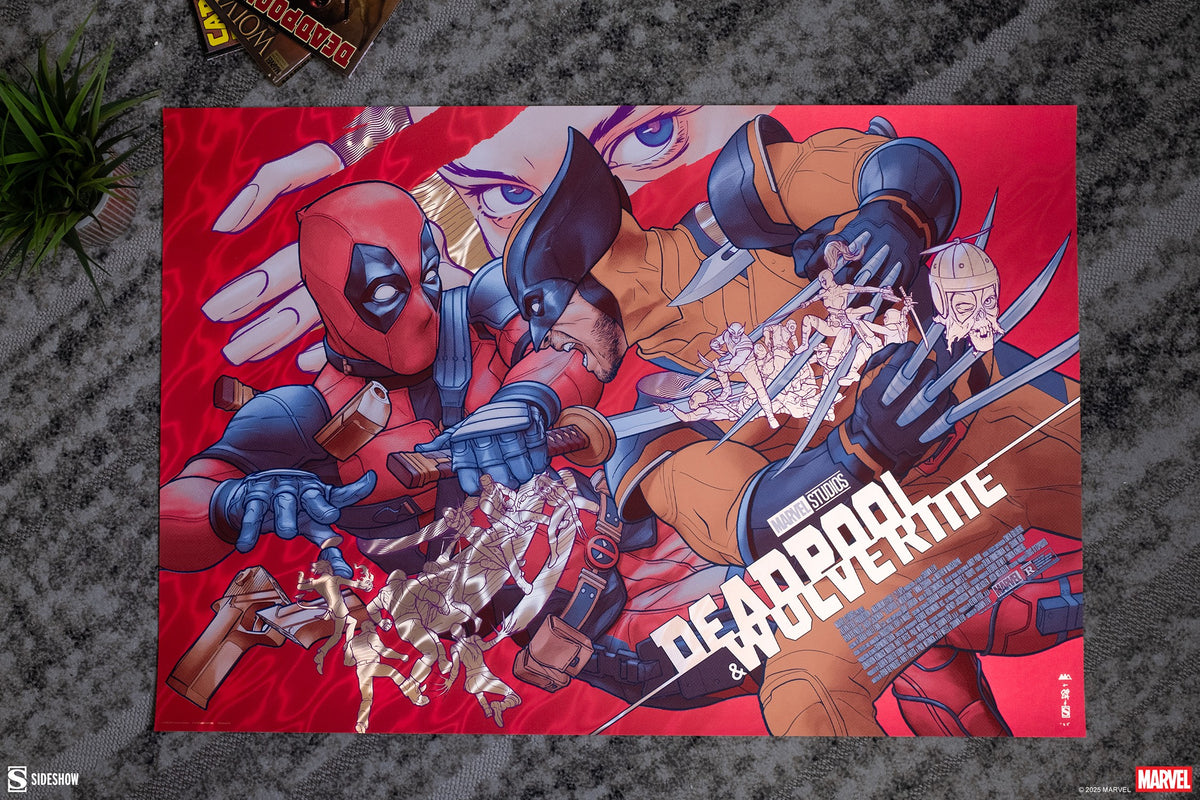Deadpool & Wolverine: LFG (Golden Desert Eagle) Marvel (Movie Poster)