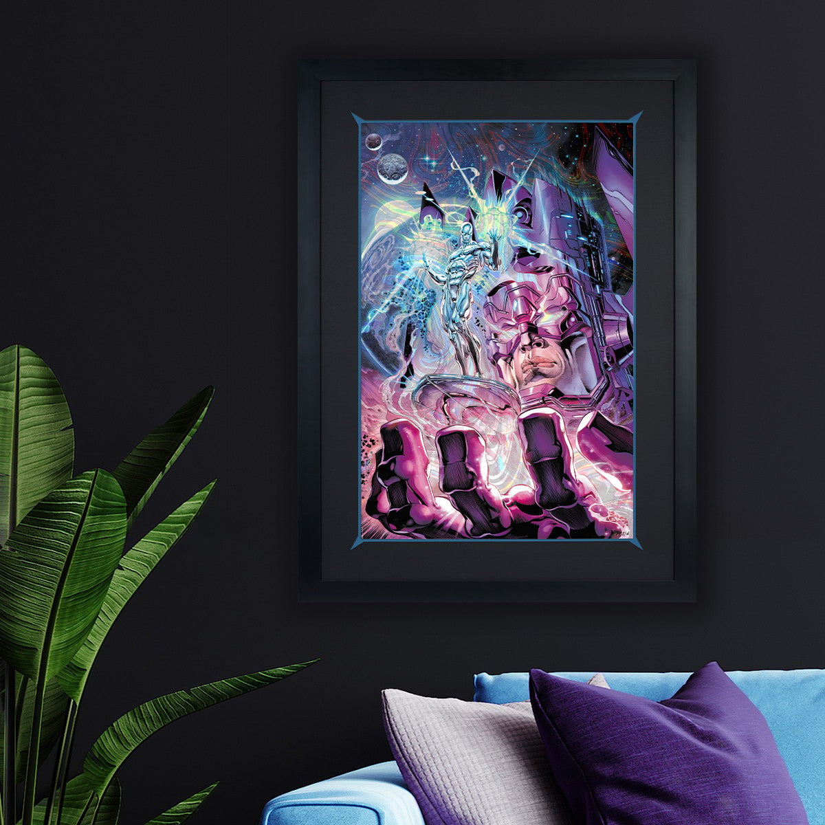 Death of the Silver Surfer Marvel Galactus Silver Surfer (Art Print)