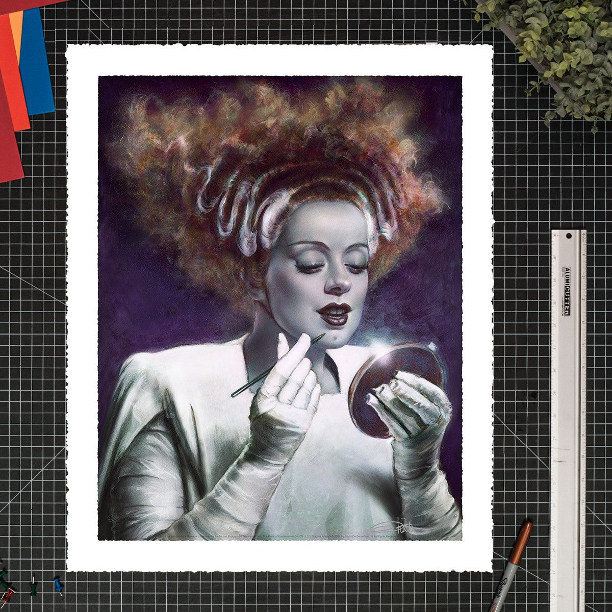 Elsa Lanchester: Queen of Horror Universal Monsters Bride of Frankenstein (Art Print)