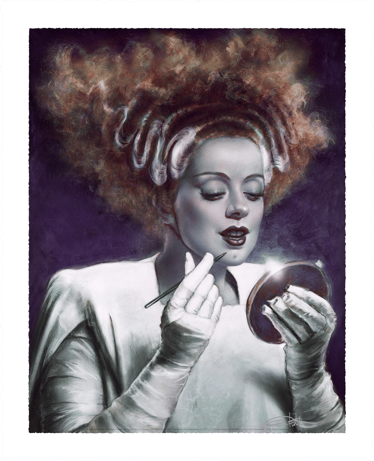 Elsa Lanchester: Queen of Horror Universal Monsters Bride of Frankenstein (Art Print)
