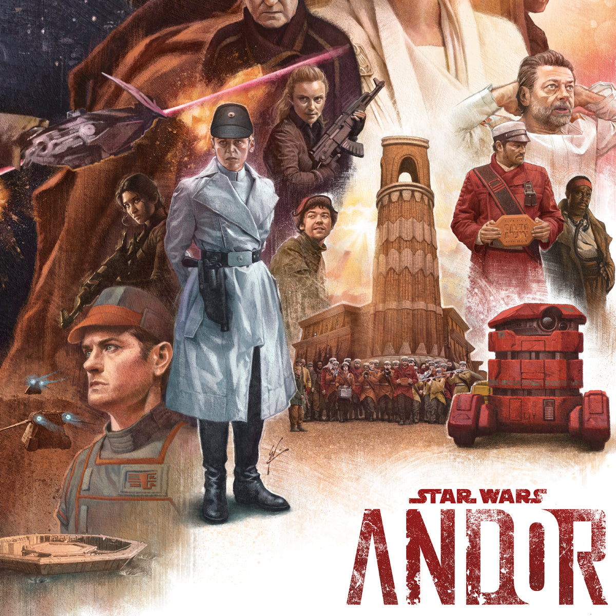 Andor Star Wars Cassian Andor (Art Print)