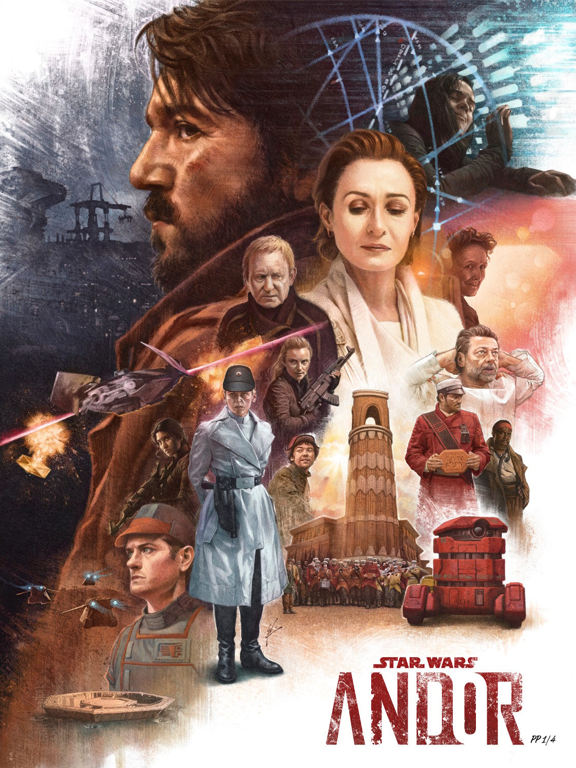Andor Star Wars Cassian Andor (Art Print)