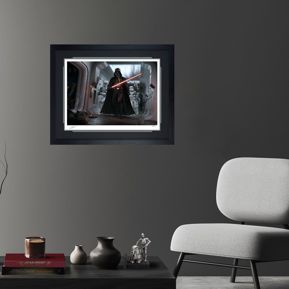 Darth Vader: Assault on Tantive IV Star Wars (Art Print)