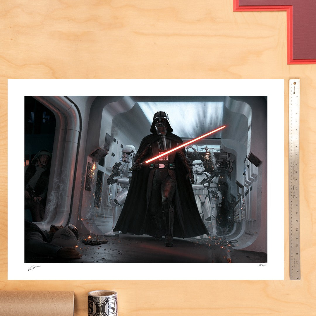 Darth Vader: Assault on Tantive IV Star Wars (Art Print)